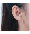 Silver Huggies Earring HO-1602